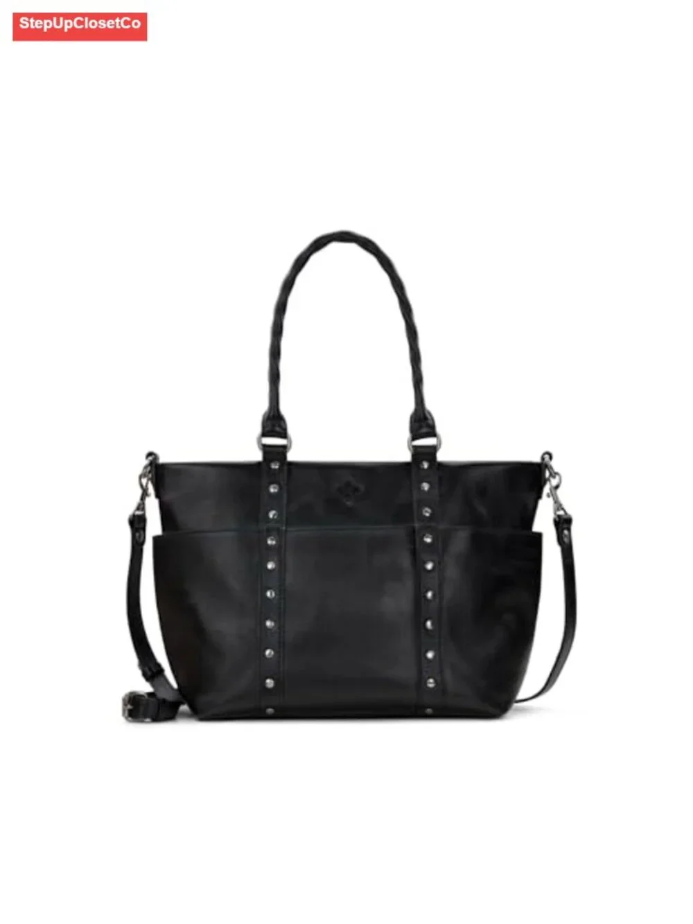 Full-Grain Leather Tote Bag for Women - Patricia Nash Carducci Top-Zip Purse -